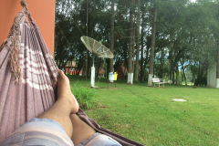 Deitado na rede no Hotel fazenda Vó Maria